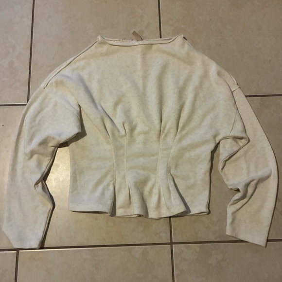 Pilcro Tops - Pilcro Cream Knit Boat Top